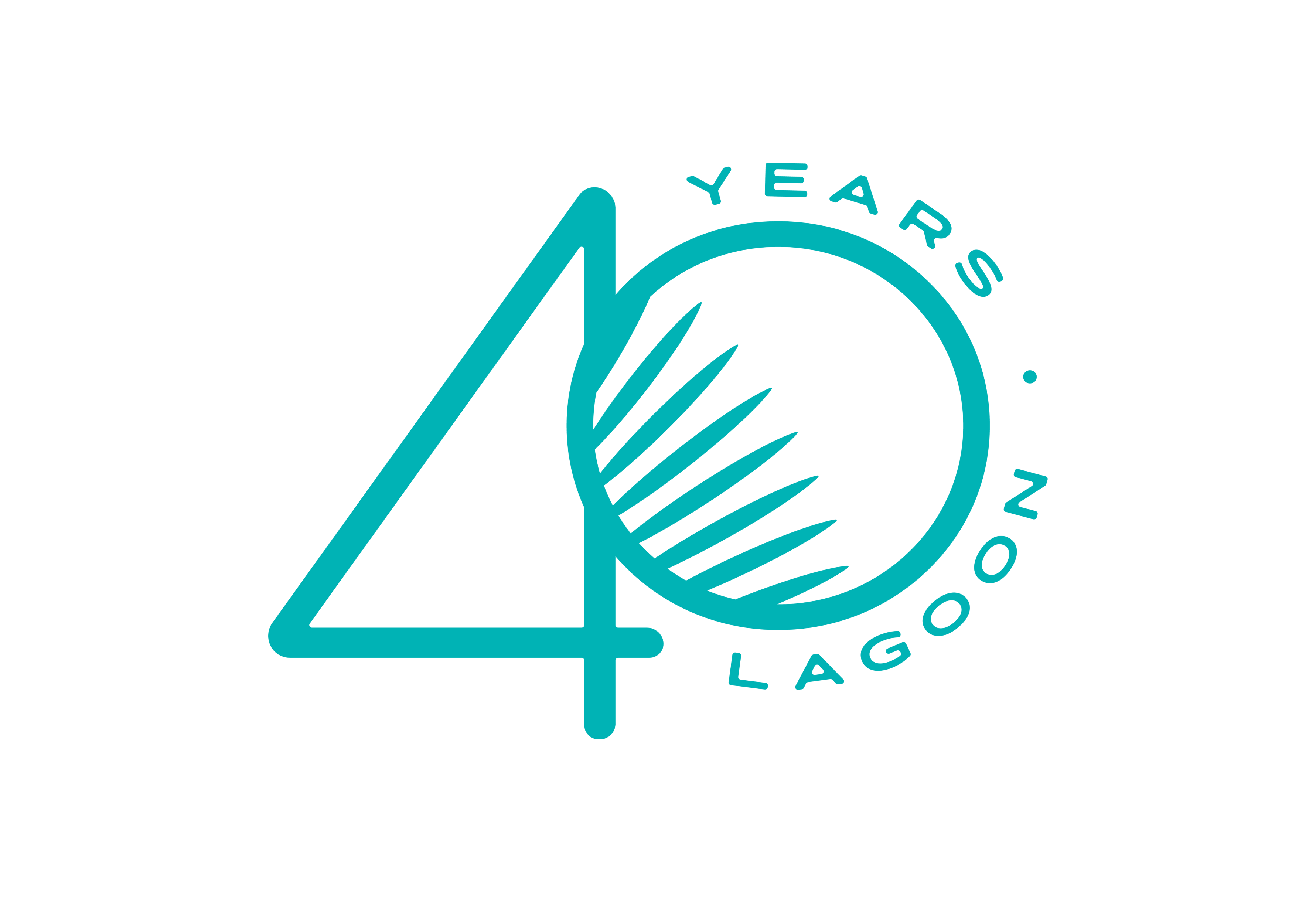 LAGOON LOGO 40 ANS 2023 BLEU