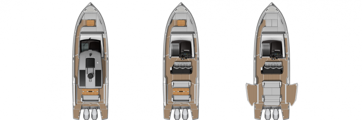 Beneteau Gran Turismo 35 deck plan and interior layout diagram.