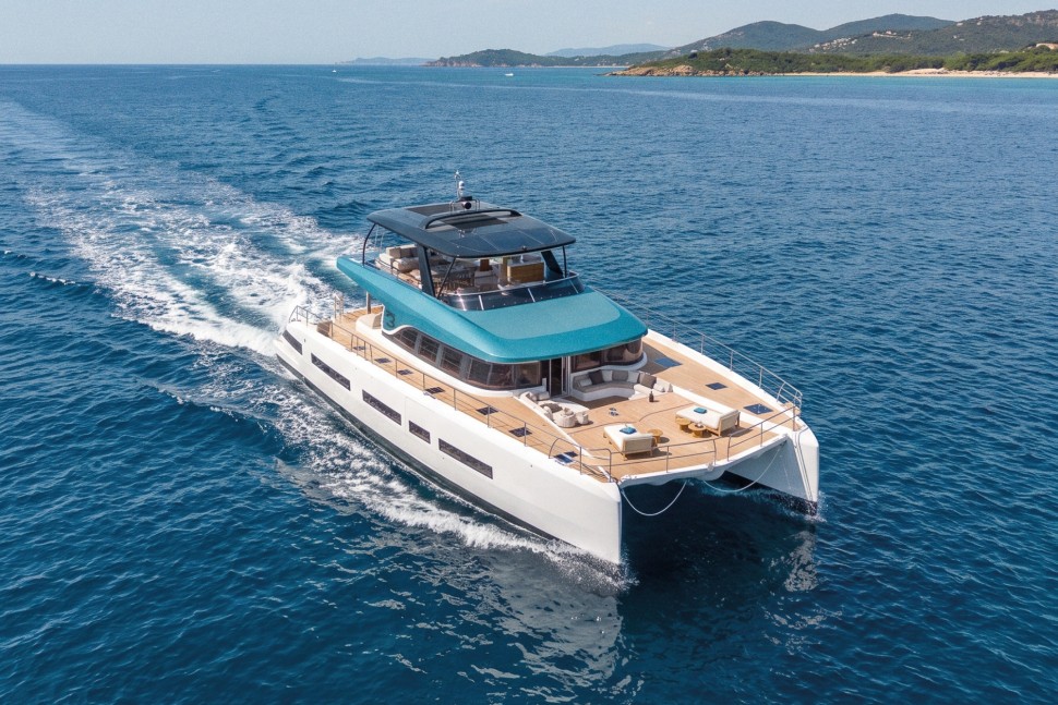02 lagoon eighty3 catamaran aerial view3