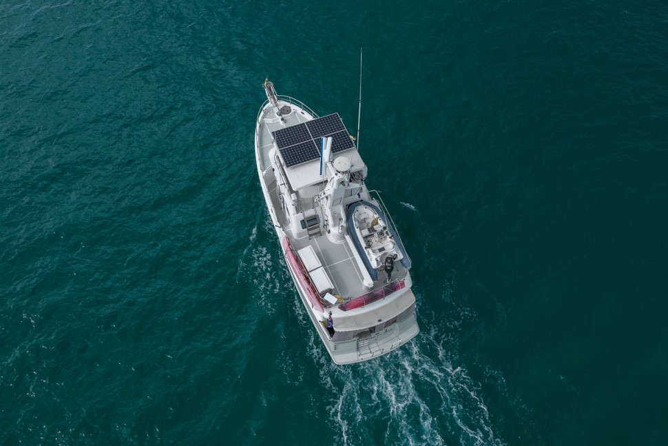 06 nordhavn 47 southern star aerial top down flybridge