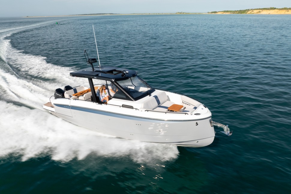 11 beneteau gran turismo 35 alpine running shot aerial wake