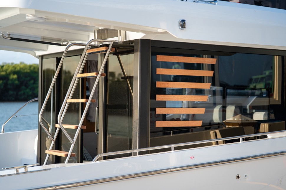 11 swift trawler 37 flybridge access ladder detail