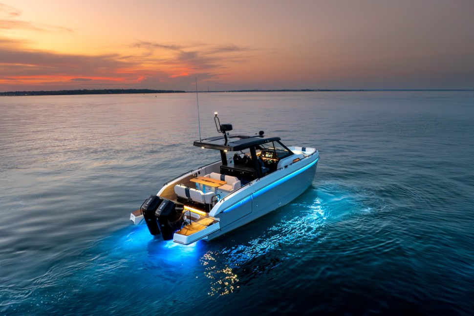 15 beneteau gran turismo 35 alpine underwater lighting dusk