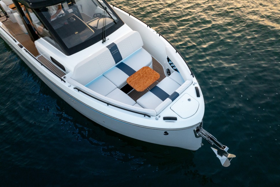20 beneteau gran turismo 35 alpine bow seating aerial sunset