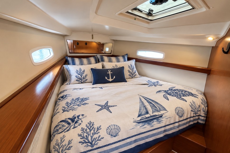Beneteau Oceanis 43 Kairos Forepeak berth.1