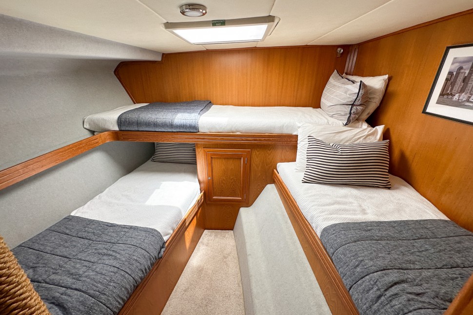 Roger Hill 16m 15 guest cabin port forward