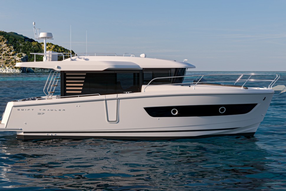 SWIFT TRAWLER 37 SEDAN IMAGE RENDERING 3