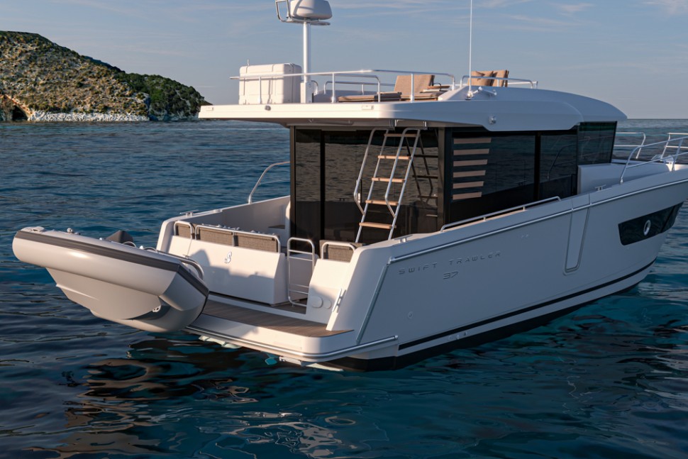 SWIFT TRAWLER 37 SEDAN IMAGE RENDERING
