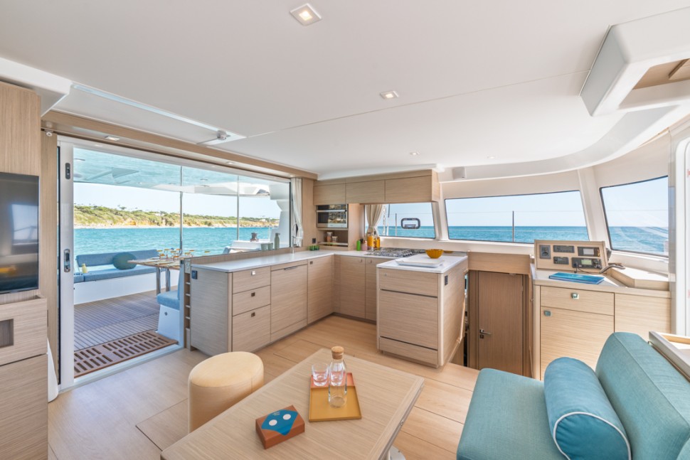 lagoon 47 10 galley looking aft