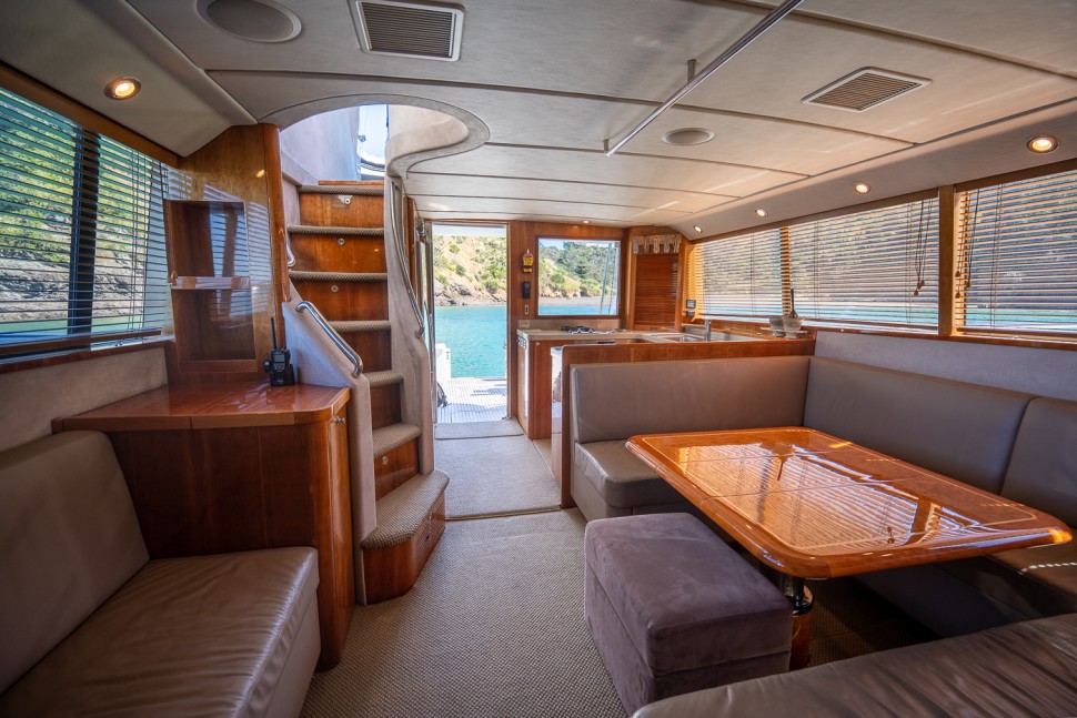 salthouse 52 watia 12 saloon looking aft